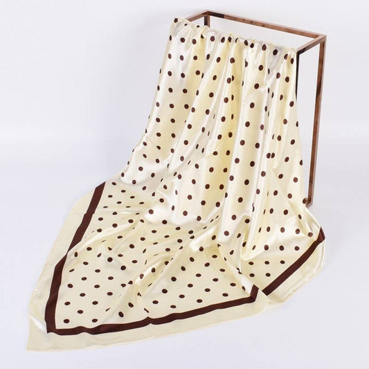 LARGE POLKA DOT PRINT BANDANA SCARF | 40SC694 - Soleil et étoiles