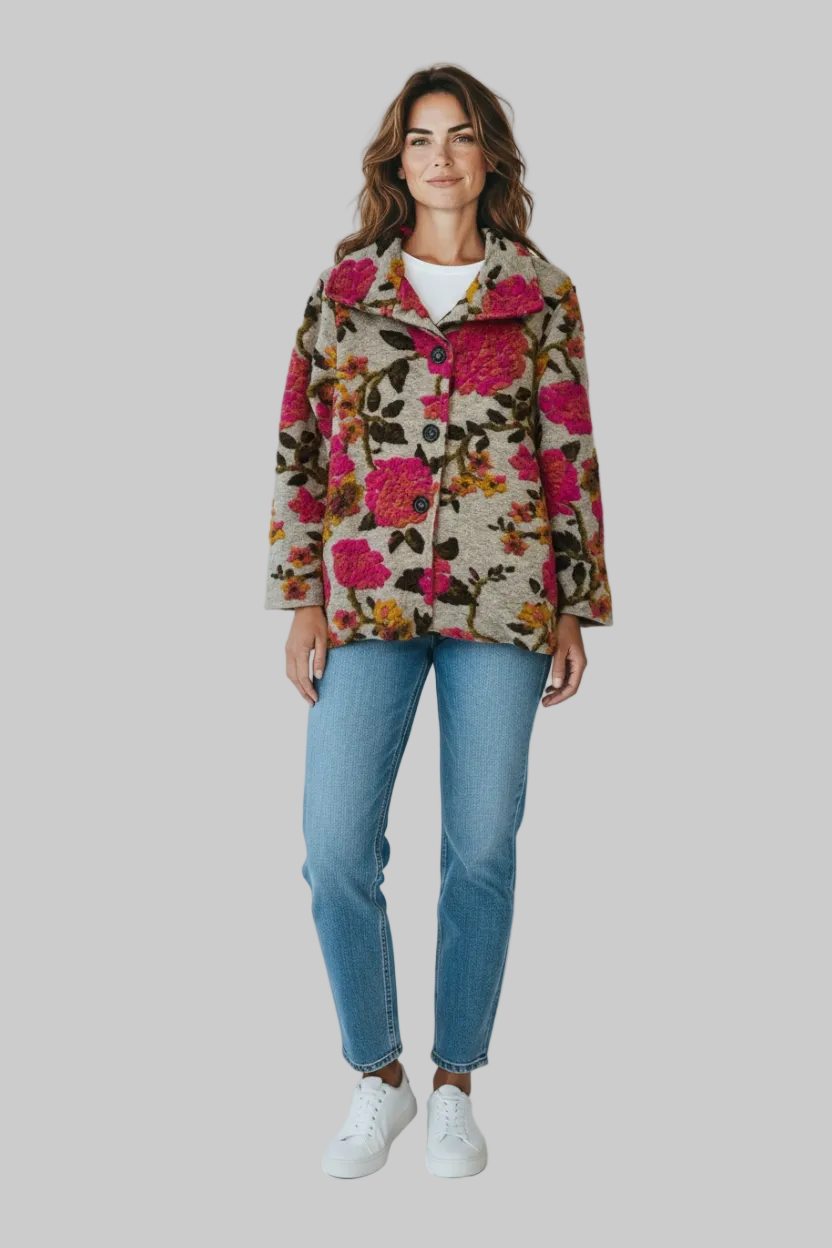 Jacket 09028 80% Wool 20% Polyester - Soleil et étoiles