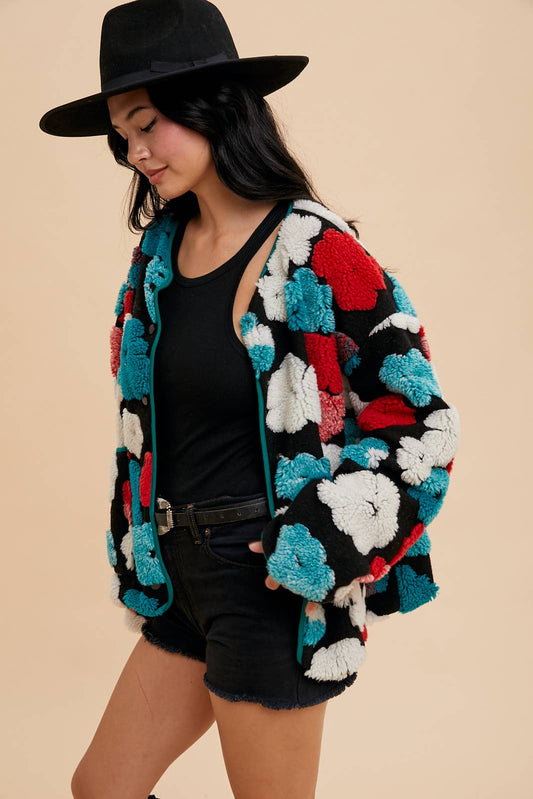 Floral Tufted Jacket - Soleil et étoiles