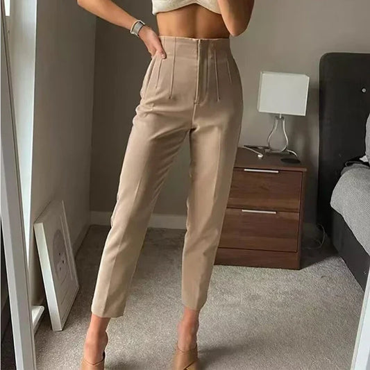 High waist Formal Pencil Trousers