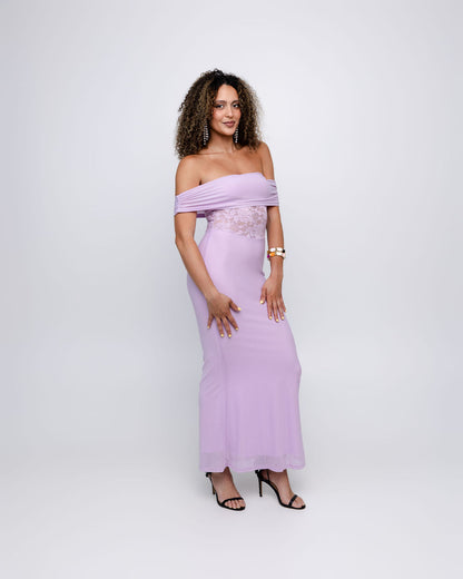 Off-the-Shoulder Maxi Dress