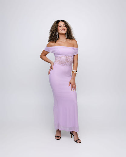 Off-the-Shoulder Maxi Dress