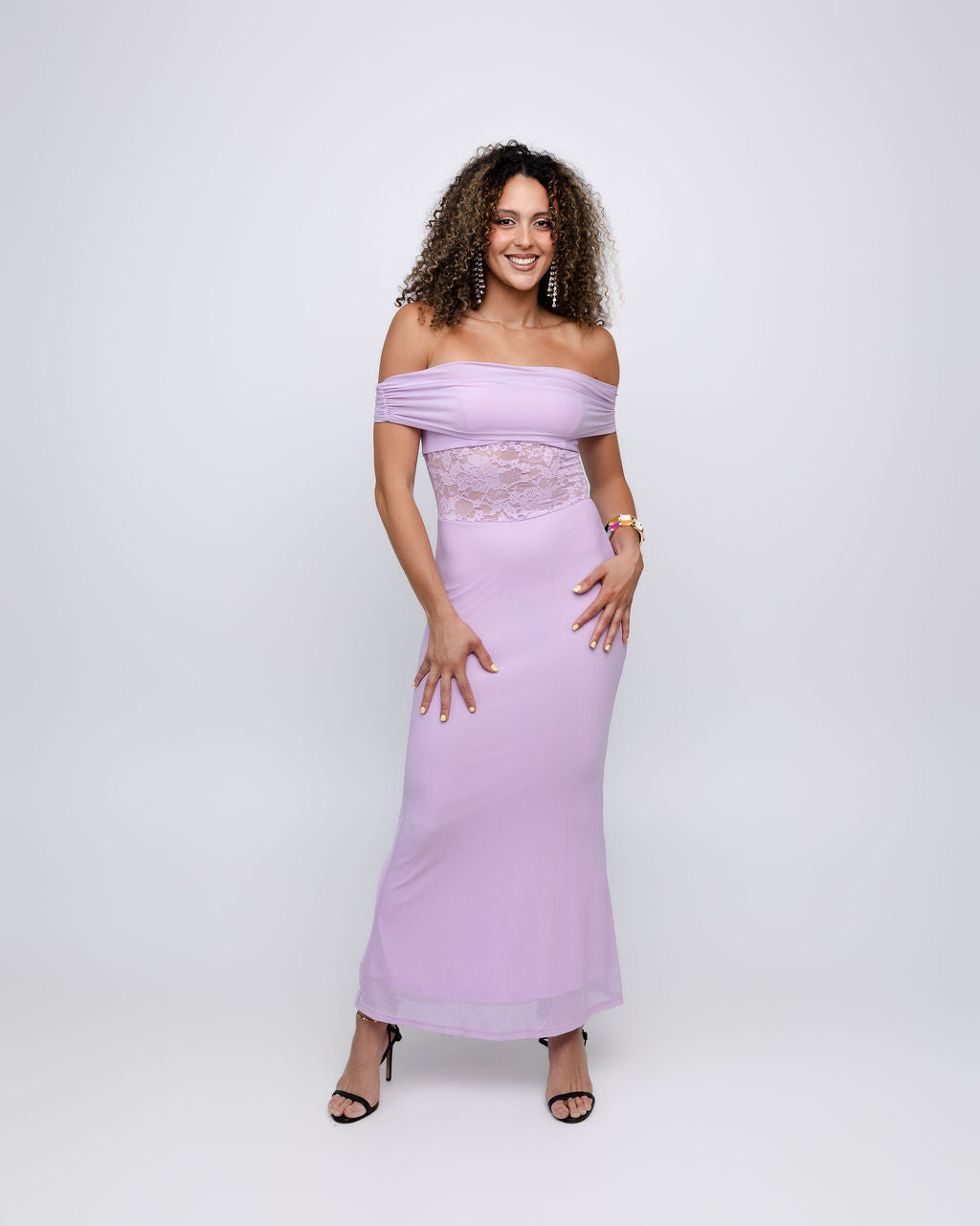 Off-the-Shoulder Maxi Dress
