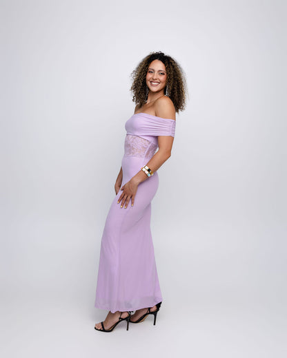 Off-the-Shoulder Maxi Dress