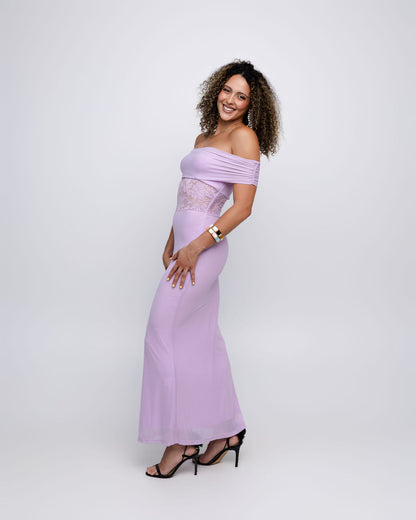 Off-the-Shoulder Maxi Dress