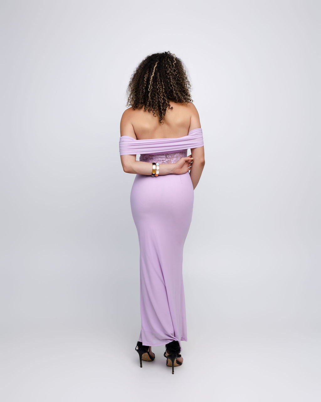 Off-the-Shoulder Maxi Dress