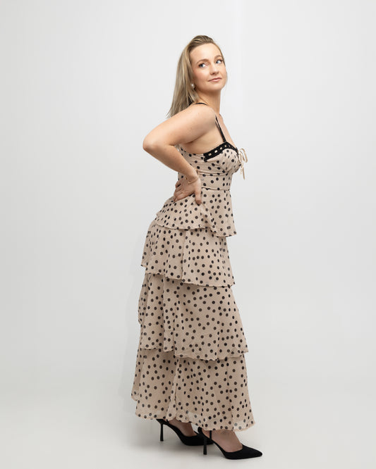 Polka dot maxi dress - Soleil et étoiles