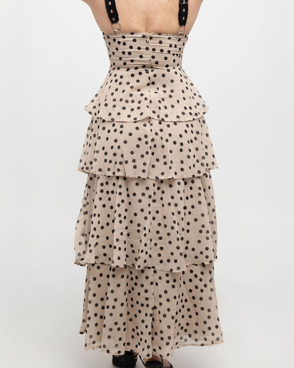 Polka dot maxi dress - Soleil et étoiles
