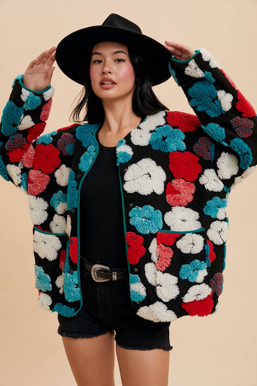 Floral Tufted Jacket - Soleil et étoiles