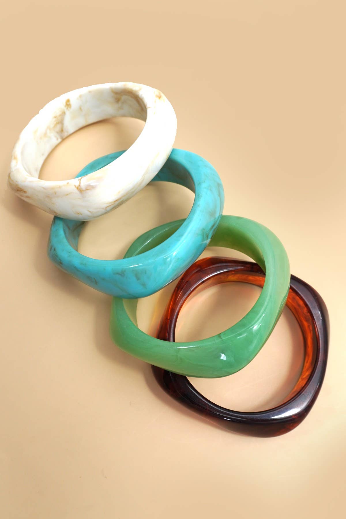 LUXURY IRREGULAR SQUARE SHAPE CUFF BANGLE | 40B5188 - Soleil et étoiles
