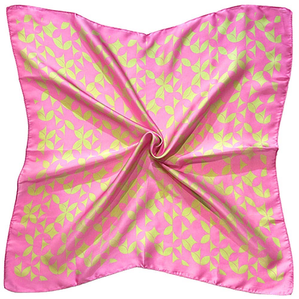 Retro Geometric Pattern Print Square Bandana Scarf - Soleil et étoiles