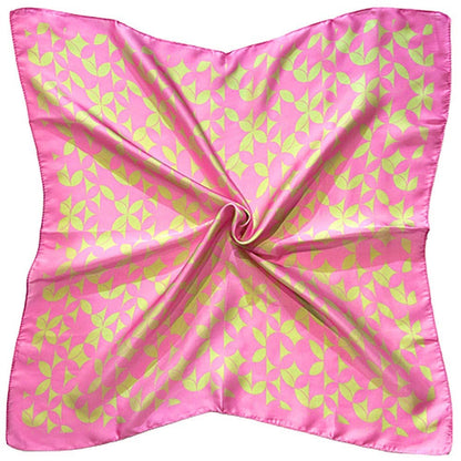 Retro Geometric Pattern Print Square Bandana Scarf - Soleil et étoiles
